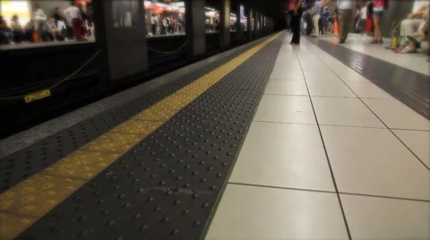 Rush hour metro timelapse 스톡 동영상 7765803