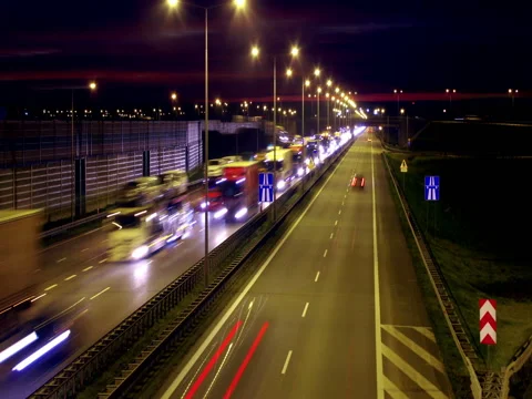 Rush hour at night 2 Stock Footage 83522028