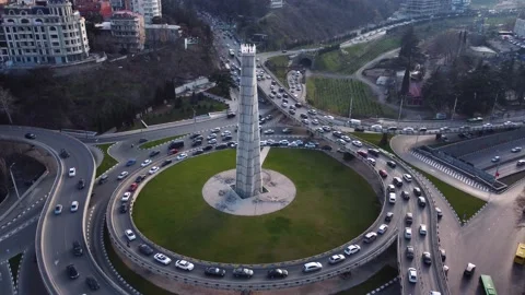 Rush Hour On The Overpass Stock Footage 168952611