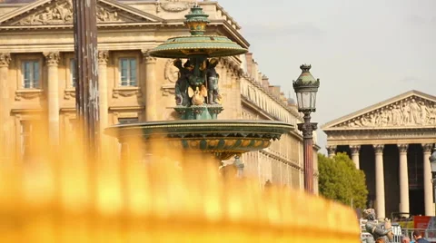 Rush hour in Paris,view of the Opera Garnier Stock Footage 66724235