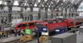 Rush Hour Passengers Voyager Travel Walk Passing Commuters Train Station Dresden 4k or 4k+ Resolution