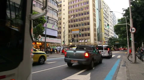 Rush hour in Rio de Janeiro Stock Footage 62394546