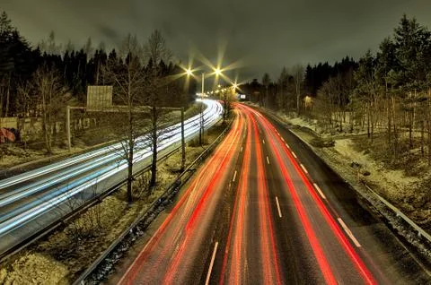 Rush hour on the road Stock Photos