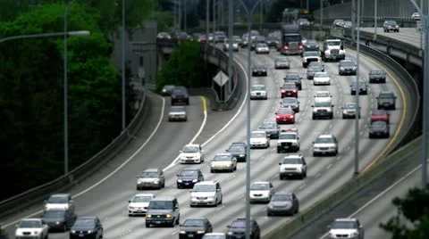 Rush Hour In Seattle Stockbeeldmateriaal 10922606