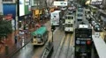 Rush Hour, Shopping Area, Causeway Bay, Hong Kong Crowds Car, Bus Traffic HD Footage