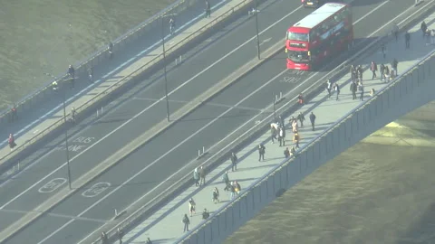 Rush Hour Time Lapse London Bridge Stock Footage 172451069