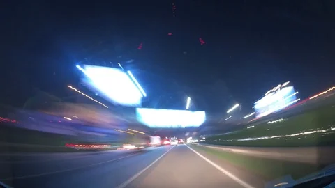 Rush Hour time lapse on Road Stock Footage 104507300