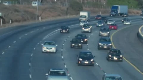Rush Hour Traffic on 5 Freeway Stock Footage 53860820