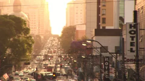 Rush Hour Traffic on the city Stock Footage 12651792