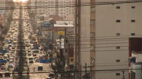 Rush Hour Traffic on the city Stock Footage 12651814
