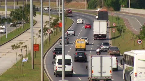 Rush Hour Traffic on the city Stock Footage 12653248