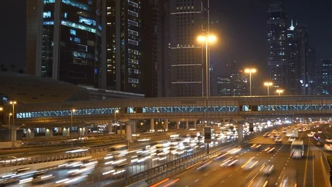 Rush Hour Traffic Commuting Through City Highway Roads 動画素材 103587524