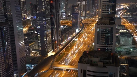 Rush Hour Traffic Commuting Through City Highway Roads Stock Footage 103588151