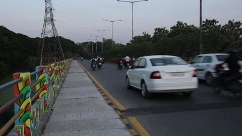 Rush-hour-traffic-India Stock Footage 143551673