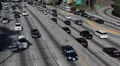 Rush Hour Traffic Jam Freeway Downtown Los Angeles LA Motorway Highway Commuting HD Footage