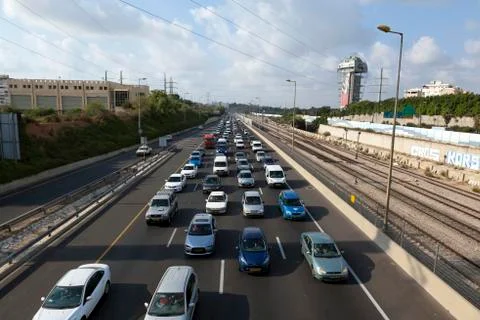 Rush hour traffic Stock Photos