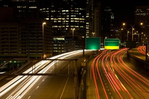 Rush hour traffic Stock Photos