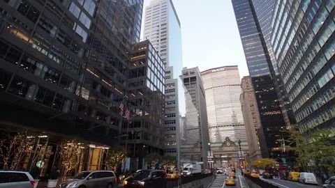 Rush Hour Traffic Time-lapse Video by Grand Central in New York City Video stock 69714902