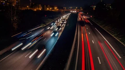 A rush hour traffic timelapse Stock Footage 121034308