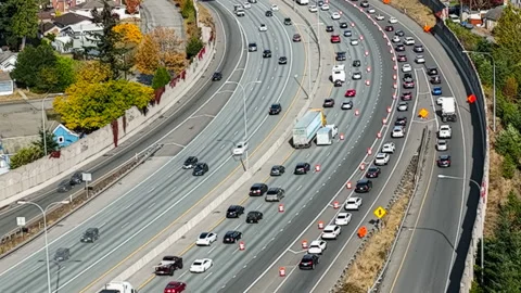 Rush hour traffic timelapse Stock Footage 220232648
