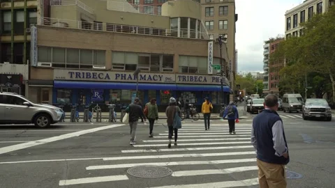 Rush Hour in Tribeca Stock Footage 254079271