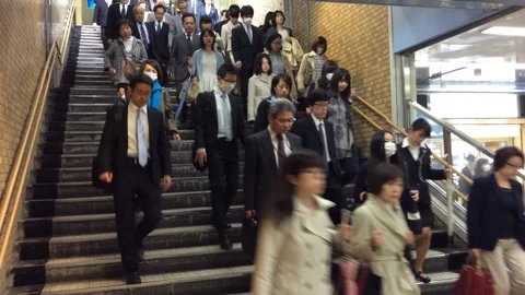 Rush hours to work (Editorial Used Only) Stock Footage 162244246