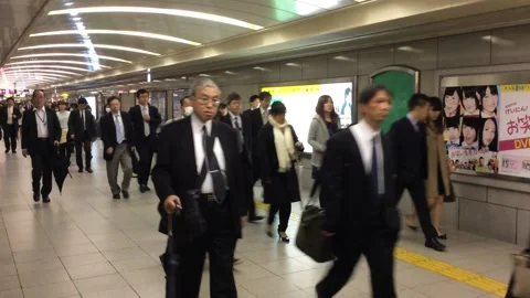 Rush hours to work (Editorial Used Only) Stock Footage 162244350