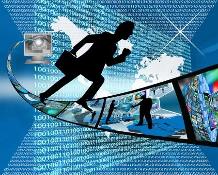 Rush Stock Illustration