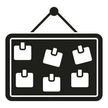 Rush job board icon simple vector. Office work Stock Illustration