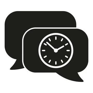 Rush job chat icon simple vector. Office work Stock Illustration