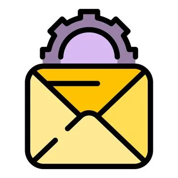 Rush job mail icon vector flat Stockillustratie