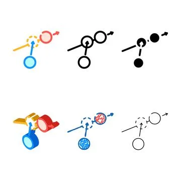 Rush range croquet game color icon vector Stock Illustration