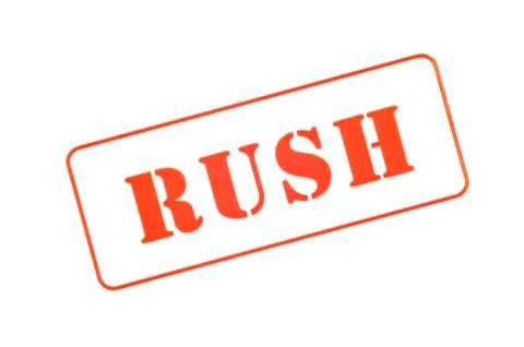 Rush Rubber Stamp Stock Illustration
