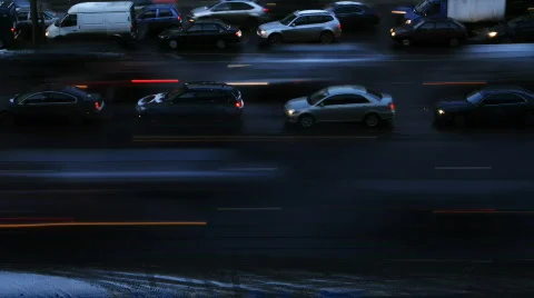 Rush Traffic Stock Footage 585155