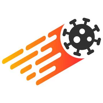 Rush Virus Vector Icon Flat Illustration Stock Illustration