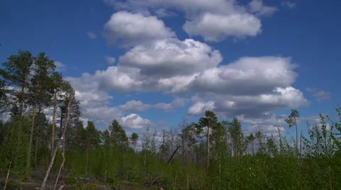 The Rushing Clouds2. Time Lapse Stock Footage 54896465