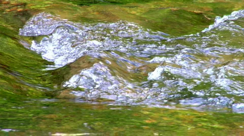 Rushing Crystal Water Stock Footage 302953