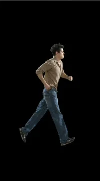 Rushing Man Stock Footage 79859