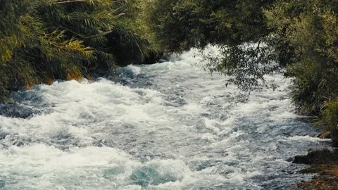 Rushing mountain river Stock-Footage 79093407