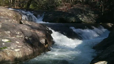 Rushing Mountain Stream 05 Stockbeeldmateriaal 10081765