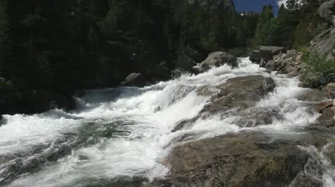 Rushing Mountain Stream Stock Footage 12034107