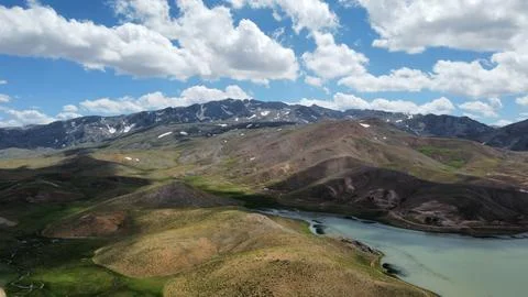 Rushing mountain stream Stock Photos