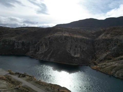 Rushing mountain stream Foto stock