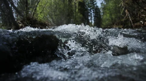 Rushing river close-up Stock Footage 51681661