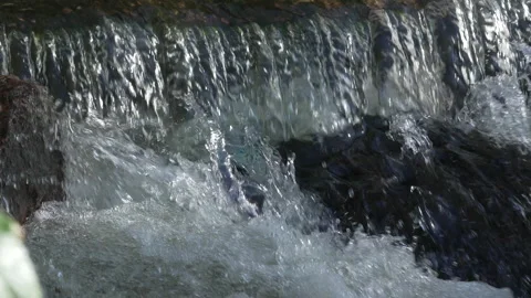 Rushing river in Denver Stock Footage 318337030