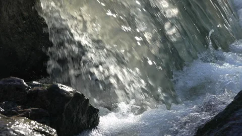 Rushing river in Denver Stock Footage 318337360