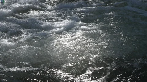 Rushing river in Denver Stock Footage 318337419