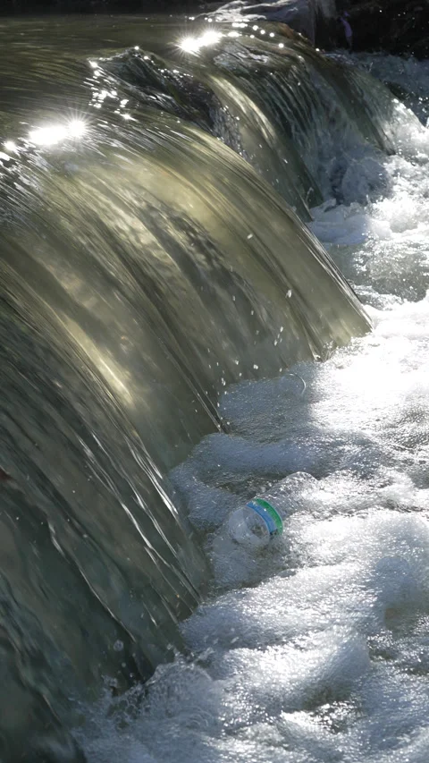 Rushing river in Denver Stock Footage 318337425