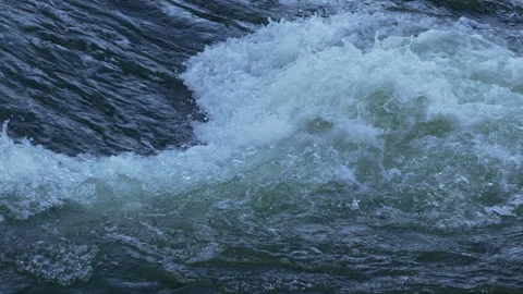 Rushing river in Denver Stock Footage 318337608