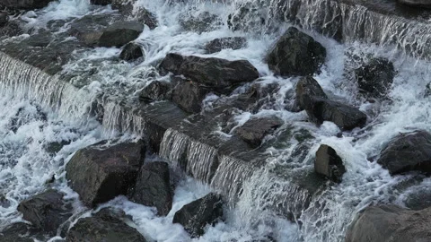 Rushing river in Denver Stock Footage 318337813